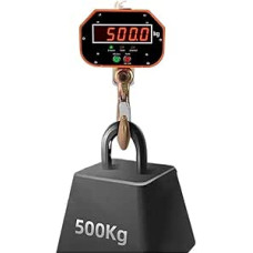 Hängewaage, Industrielle elektronische Kranwaage 1T/5T mit ferngesteuertem LCD-Display for Bauernhof, Jagd, Bogenzuggewicht(1T/0.5KG)