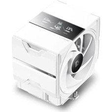 SK700V White CPU aušintuvas AM5: kompiuterio 120 mm ventiliatorius su skaitmeniniu ekranu ir 7 šiluminiais vamzdeliais AM5 Išskirtinis CPU aušintuvas su 120 mm ventiliatoriumi ir vieno bokšto oro aušintuvu su pilna RAM laisve