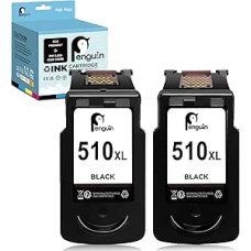 Penguin PG-510XL (2 juodos spalvos) keičiamoji rašalo kasetė, skirta 
