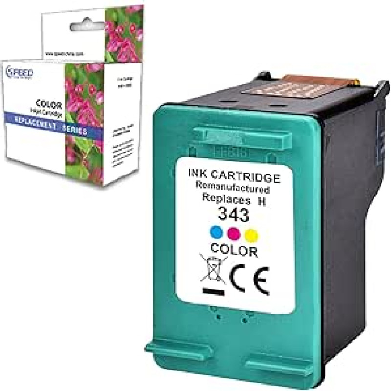 Suderinama rašalo kasetė, skirta HP 343 XL spalvotam 343XL spausdintuvui Deskjet 5943 5940 5980 6940 D4145 Officejet H470 Photosmart 2573 2570 C4100