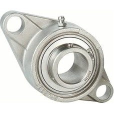 1PCS SUCFL209 304 Nerūdijančio plieno išorinis sferinis guolis Diržo pagrindo įdėklo guolis