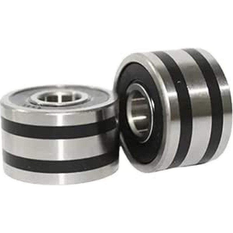 4/10vnt B8-23D generatoriaus oro kondicionavimo kompresoriaus nestandartinis 608-2RS 8x23x14mm kortelės lizdas (B8-23D kortelės lizdas, 10vnt)