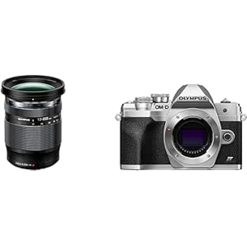 Olympus M.Zuiko Digital ED 12-200 mm F3.5-6.3 objektyvas, universalus priartinimas ir OM-D E-M10 Mark IV Micro Four Thirds sistemos fotoaparatas, 20 MP jutiklis