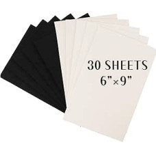 30 vienetų 6 x 9 colių 3 mm EVA putų lakštų - didelio tankio siuvinėjimo putos, skirtos 3D amatams, siuvimui, 