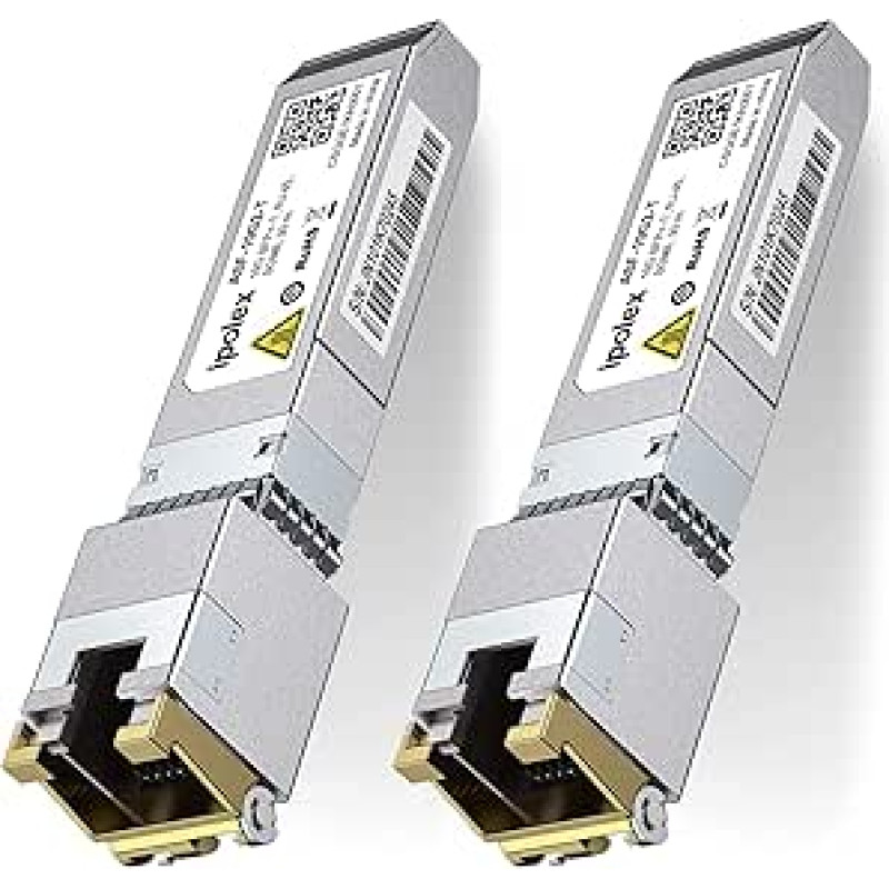 1.25/2.5/5/10G SFP+ RJ45 varinis siųstuvas, 10GBase-T RJ-45 SFP+ modulis, suderinamas su 