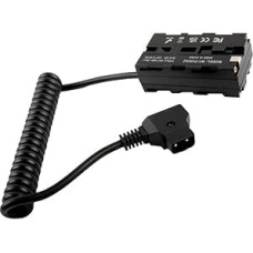 Raeisusp D-TAP į NP-F550 manekeno baterija suderinama su NP-F550 NP-F750 NP-F970 Dvipusis nuolatinės srovės jungties maitinimo adapteris, skirtas monitoriui/šviesos/belaidžio siųstuvo imtuvui