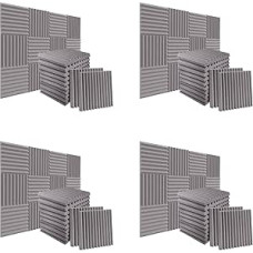 96 Packungen 1 X 12 X 12 Schall Dichte Schaum Stoff Platten Schall Absorbierende Isolierung für Aufnahme Studio, Spielzimmer