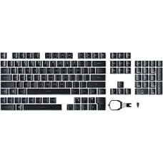 ASUS ROG PBT dvigubo šūvio klavišų dangtelių rinkinys, skirtas ROG RX jungikliams (PBT medžiaga, yra ROG klavišų dangtelių ištraukiklis lengvam montavimui, dvigubas šūvio formavimas, permatomas RGB apšvietimui, juodas)