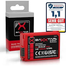 Baxxtar EN-EL25 1350 mAh 7,6 V akumuliatorius, skirtas Nikon EN-EL25a ENEL25 EN EL25 su V1 apsauginiu korpusu ir NTC jutikliu, suderinamas su Nikon Z30 Z50 Z50II ZFC Z FC