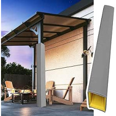 2,1 m Lange Polsterung zum Umwickeln von Stangen für 7,6 bis 30,5 cm große Vierkantstangen, 2,5 cm Dicke Schaumstoff-Säulenabdeckung, selbstklebend, Kollisionsschutz für Autotüren,