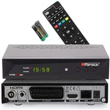 RED OPTICUM 23025 Nytro Box Plus Hybrid Receiver HD-TV I DVB-C & DVB-T2 Receiver with Recording Function PVR - HDMI - USB - SCART - Coaxial Audio - Ethernet - LED Display I Digital Cable Receiver
