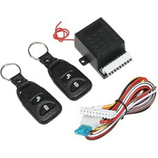 Shkalacar 12 V Universal Car Central Locking Door Lock Vehicle Keyless Access System with 2 Remote Control