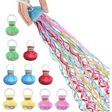 Pakuotė iš 10 mėtymo streameriai Bomba streameriai Rankų mėtymo streameris Šalis Konfeti streameriai Pistoletas Naujieji metai Rankų darbo mėtymo juostelės gimtadienio vestuvės Kalėdų karnavalas Išleistuvės Šalis