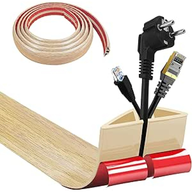 Lankstus PVC plokščias kabelių dangtis, 5 cm x 300 cm, lanksčios PVC plokščios kabelių dangos, grindų kabelių apsauga, kabelių kanalas visiems elektros kabeliams, namams, biurams, viešbučiams, sandėliams ir t. t., lengvai pritaikomas