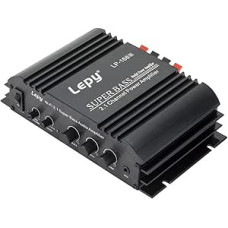 LP-168S 2.1CH Super Bass HI-FI Audio Stereo galios stiprintuvas AMP automobilio motociklo namų garso įrangai su maitinimo šaltiniu