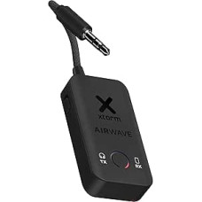 Xtorm Bluetooth Wireless Transmitter Adapter for AirPods, Wireless or Noise Cancelling Headphones - Use in Airplanes, Gyms, Car & Home - Transmitter Jack 2-in-1 Bluetooth