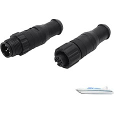 2PCS NMEA 2000 terminatorių rinkinys, M12 5 Pin männlicher und weiblicher IP67 wasserdicht Marine Terminal Resistor, kompatibel mit Lowrance, Simrad, B G, Navico, Netzwerke