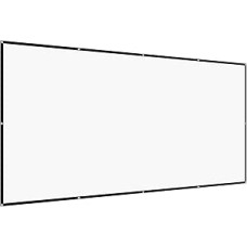 VEVOR Manual Projection Screen Projector Screen, 150 Inch 16:9 4K 1080 HD, Wall Mounted Projection Screen Mir with 12 Hooks and Double-Sided Adhesive Tapes, Film Projection for Home Cinema