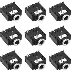 40 vnt. PJ-307 3,5 mm stereofoninio lizdo kištukas 5 kontaktų PCB montavimo moteriškos garso jungties ausinių lizdas, skirtas daugialypės terpės grotuvui MP3/MP4 garso ir vaizdo įrangai nešiojamajam kompiuteriui