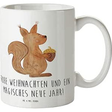 Mr. & Mrs. Panda Children's Mug Squirrel Christmas Gift Winter Motif Bird Plastic Travel Mug Coffee Cup Christmas Decoration