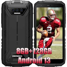 DOOGEE S41 Plus Outdoor Unlocked Smartphone Without Contract 2024, 8GB + 128GB 1T Extension, 13MP Camera + 8MP, 5.5 Inches, 6300 mAh Battery, NFC Simlock-Free Mobile Phones 4G Rugged Phones Face ID