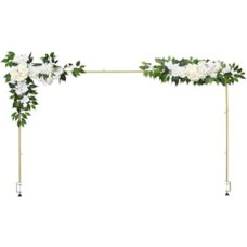 VEVOR stalo arka, reguliuojamas 711,2-2489,2 mm ilgis ir 330,2-1066,8 mm aukštis, stalo dekoravimo stulpas su gėlių priedais, auksinis balionų rėmelis vestuvėms, gimtadieniui ir Kalėdoms