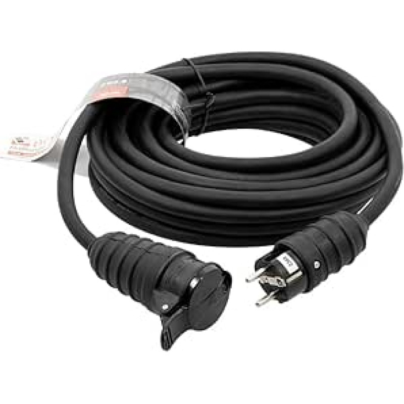 Prailginimo kabelis IP44 10 m HO7RN-F 3G2,5 mm²