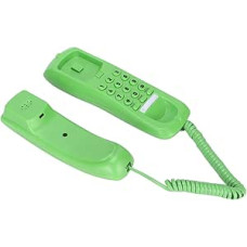 Wall Mountable Landline Telephone Antique Retro Novelty Phone with Mute Pause redial Function for Home, Hotel, Bathroom, Living Room, School and Office (Green)