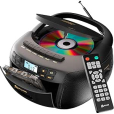 KLIM CD grotuvas su kasete, kasetinis grotuvas, kasetinis magnetofonas, radijo imtuvas su CD ir kasete, radijo ir USB grotuvas, 