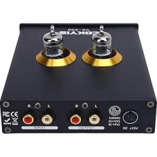 Garso ekvalaizeris 3 juostų EQ elektroninis stiprintuvas HiFi sistemoms su JAN5654 6J1 6J4 6J5 6J5 6AK5 suderinamumu DVD CD MP3 grotuvui Kompiuteris Išmanieji telefonai (summina7fqks9vnye-12)