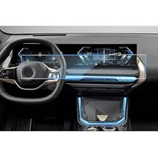 CDEFG suderinama su BMW X3 G45 2025 2026 2027 Navigation Apsauginė plėvelė Grūdintas stiklas 14,9 colio + 12,3 colio jutiklinis ekranas Atsparus įbrėžimams GPS 9H ekrano apsauga Automobilinė navigacijos plėvelė X3 2025