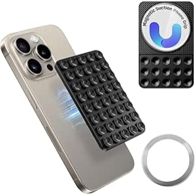 Silikoninis prisisiurbimo puodelis mobiliojo telefono laikiklis, laisvų rankų tvirtas laikiklis, skirtas asmenukėms ir vaizdo įrašams, neslystantis mobiliojo telefono laikiklis, suderinamas su 