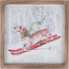 Villa d'Este Home Tivoli 1996 Christmas Picture 25 x 25 cm Wooden Frame XMas Vintage