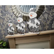 SHATCHI 42cm pilka blizgučių putų Kalėdų stalo dekoracijos langų sienų durų atostogų namų dekoracijos