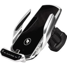 Belaidžio automobilinio įkroviklio laikiklis, 15 W mobiliojo telefono laikiklis automobilyje su įkrovimo funkcija, Qi indukcinė įkrovimo stotelė, automobilinis belaidis įkroviklis 13 serijos/12 serijos/11/11/11Pro/XS/XR, S20/S10/S9/S9+