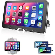 ESSGOOO Vienvietis 1 DIN Android14 automobilinis radijas su belaidžiu 