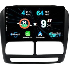 4G + 64G Android 14 automobilinis radijas Fiat Doblo MK2/Opel Combo D Car Play Android Car DSP GPS navigacija 9 colių IPS jutiklinis ekranas Bluetooth 5.0 WiFi 4G SWC DSP DAB
