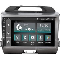 Automobilinis radijo imtuvas Kia Ceed 2012 blizgus su maža LCD nugarėle Android GPS Bluetooth WiFi USB DAB+ jutiklinis 9 colių 8 branduolių Carplay Android automobilis