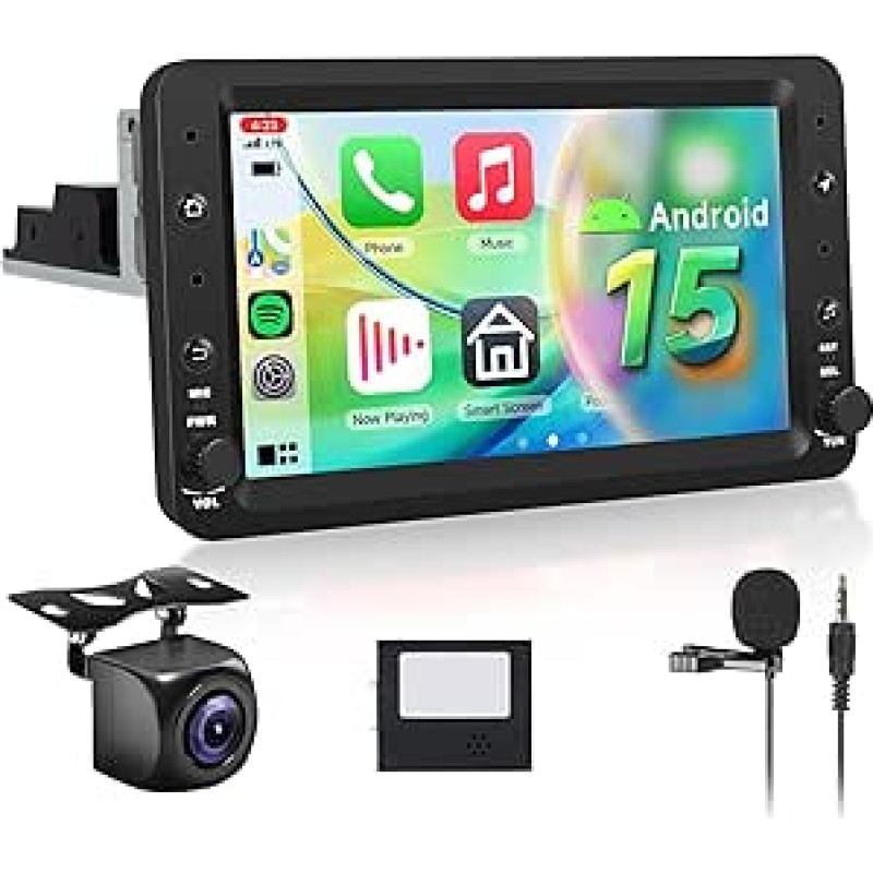 Hodozzy Carplay automobilinis radijas Alfa Romeo 159 Brera Spider 2004-2011 su GPS/WiFi, 7 colių 2 DIN Bluetooth su Android Car/DSP/FM/RDS/SWC/USB + atbulinės eigos kamera Alfa Romeo 159