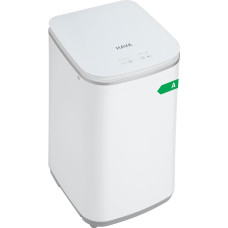 HAVA mini skalbyklė, 3 kg talpos, maža skalbyklė ir suktuvas, visiškai automatinė su 8 programomis, karšto skalbimo funkcija ir nusausinimo siurbliu, taupanti vietą namuose, bendrabučiuose ir nameliuose ant ratų