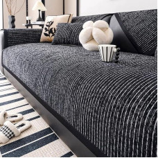 Neslystantis sofos užvalkalas: (tamsiai pilka, 90 x 160 cm)