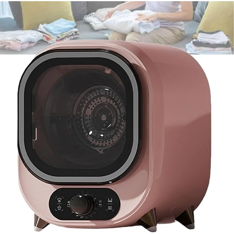 Tragbarer Kondenswassertrockner, Mini WäSchetrockner - 2 Trocknungsmodi, 35db Leiser Kompaktschleudertrockner, Perfekt FüR Arbeitsplatte