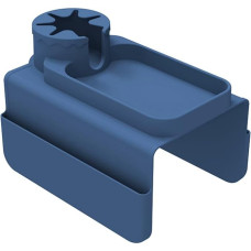 Neslystantis porankis ir puodelių laikiklis, sofos porankio organizatorius su 4 kišenėmis žurnalams, planšetiniams kompiuteriams, telefonams, iPad, kavos puodeliams