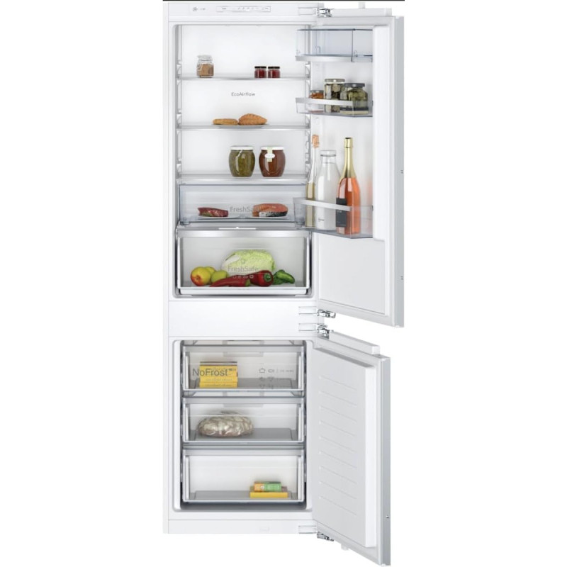 NEFF KI7862FE0, N 50, Šaldytuvas-šaldiklis, 177,2 x 54,1 cm, Iš viso: 260 L, Šaldymas 184 L, Užšaldymas 76 L, 35 dB, FreshSafe 1, No Frost, Pagaminta Vokietijoje