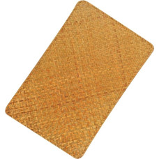 Gewebtes Tischset aus Seegras Hitzeschutz Fleckenschutz Rechteckiges Platzdeckchen Hellorange 45x30cm für Küche Esstisch