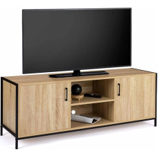 IDMarket - Televizoriaus stovas 140 cm, 2 durys, pramoninis dizainas