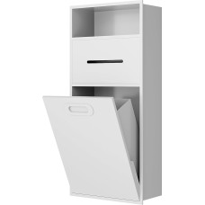 Vonios niša Nerūdijančio plieno įduba 30 cm vonios kambario laikymo stovas su šiukšliadėže drėgnoms servetėlėms Tualetinis popierius Šiukšlės Aromaterapija Atsparus rūdims Vandeniui atsparus baltas pelenų konteineris