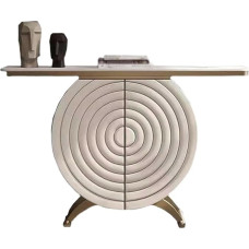 Eingangsbereiche Konsolentisch mit Aufbewahrungsschrank, schmaler Sofatisch aus Kunstmarmor, moderner Konsolen-/Akzenttisch for Wohnzimmer, Esszimmer, Eingangsbereich Flure(Klein)