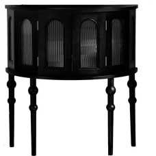 Foyer-Sofatisch Schmal 80cm/31 Schwarzer Aufbewahrungskommode & Nachttisch - Multifunktionale Lösung für Flur, Sofa, Wohnzimmer, Schlafzimmer