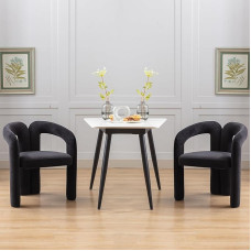 KAZZIO Velvet modernaus dizaino valgomojo kėdės, minkštos dekoratyvinės kėdės / valgomojo kėdės / šoninės kėdės, gyvenamojo kambario virtuvės fotelis 2 vnt.